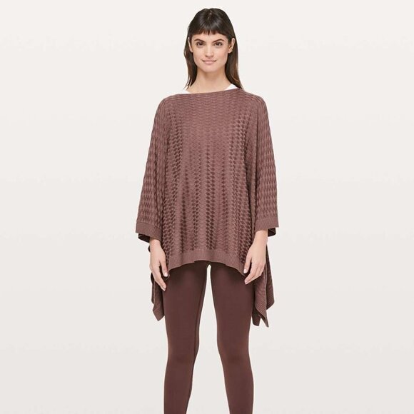 LULULEMON Divinity Poncho *Woven Spanish Oak - Picture 3 of 11